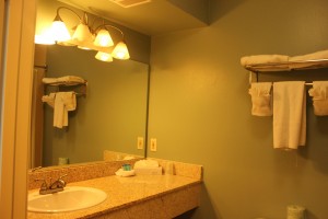 Granite Vanity in Private Bathroom
