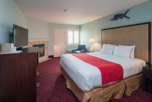 King Bedroom with Fireplace in Master Suite