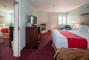 King Bedroom with Fireplace in Master Suite