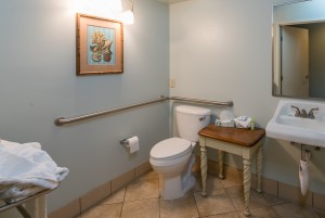 Accessibility features in ADA compliant room
