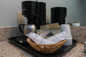 Enjoy in-room coffee at Morro Shores Inn